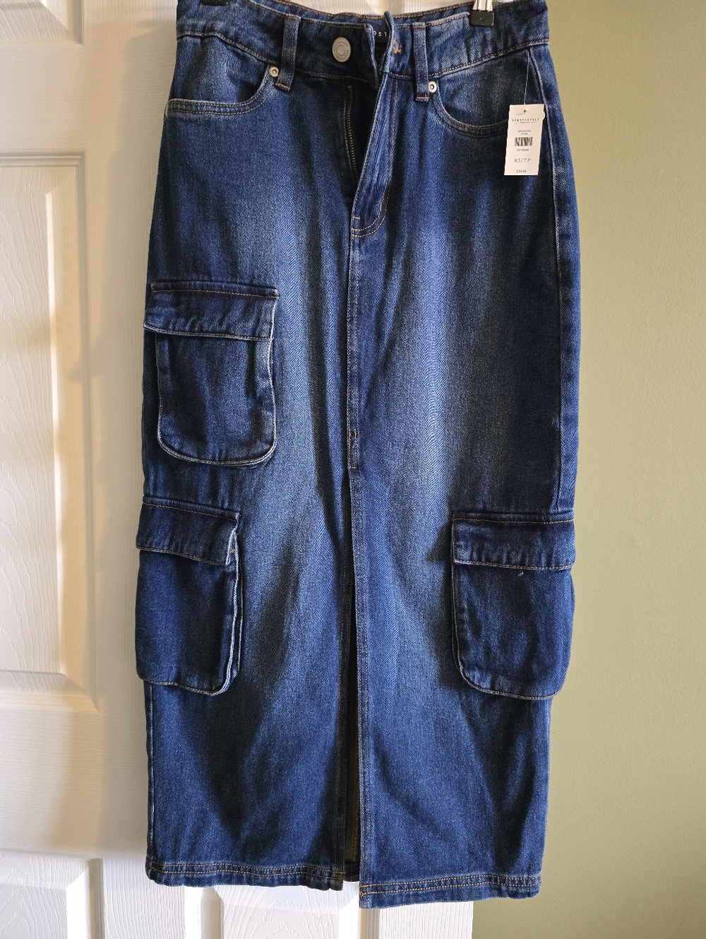 BOGO NWT Aeropostale Maxi Cargo Denim Skirt
